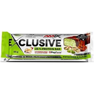 Amix Nutrition Exclusive Protein Bar, 85 g, Pistachios-Caramel