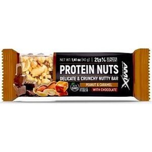 Amix Nutrition Protein Nuts Bar, 40 g, Peanut, Caramel