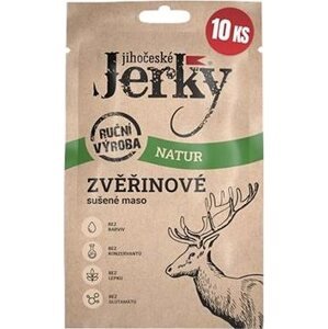 Juhočeské Jerky Zverinové natur 200 g (10× 20 g)