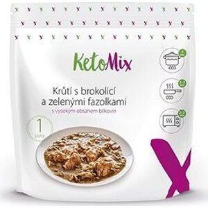 KetoMix Morčacie s brokolicou a zelenými fazuľkami 250 g