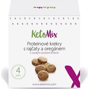 KetoMix Proteínové krekry – paradajky a oregano, 4 porcie