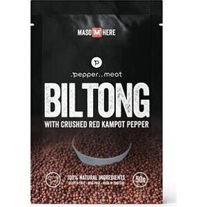 Maso Here, hovädzí biltong s kampotským čiernym korením 50 g