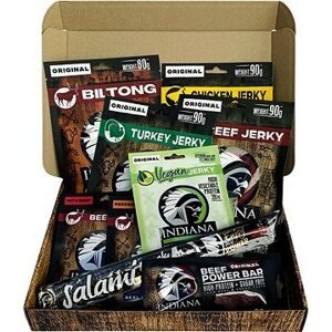 INDIANA Jerky darčeková kazeta 458 g – 9 ks