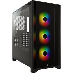 Corsair iCUE 4000X RGB Tempered Glass Black