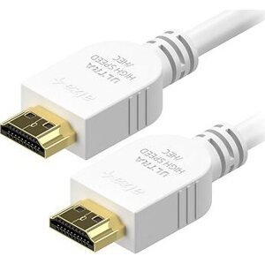 AlzaPower Core Premium HDMI 2.1 High Speed 8K 2 m biely