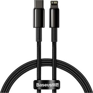 Baseus Tungsten Gold Fast Charging Data Cable Type-C to Lightning PD 20 W 1 m Black