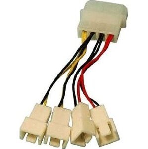 OEM 1x 4-pin konektor --> 2x 3-pin konektor 5 V a 2x 3-pin konektor 12 V