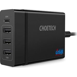 ChoeTech Multi Charge USB-C PD 60 W + 3× USB-A Charging Station