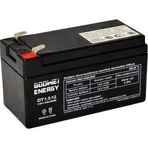 GOOWEI ENERGY Bezúdržbový olovený akumulátor OT1.3-12, 12 V, 1,3 Ah