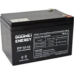 GOOWEI ENERGY Bezúdržbový olovený akumulátor OT12-12, 12 V, 12 Ah