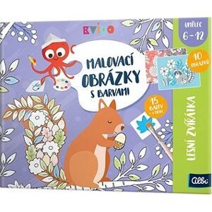 Kvído – Maľovacie obrázky s farbami 6+ lesné zvieratká