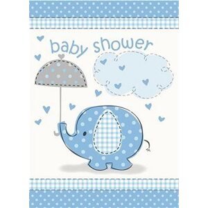 Pozvánky – „baby shower" tehotenský večierok – chlapec/boy 8 ks