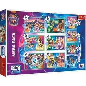 Trefl Puzzle Labková patrola vo veľkofilme Mega Pack 10 v 1