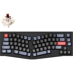 Keychron QMK Q8 65 % Ergonomic Gateron G Pro Hot-Swappable Brown Switch Mechanical, Black – US