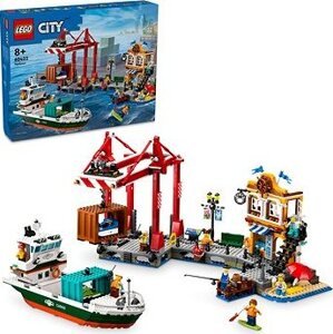 LEGO® City 60422 Prístav s nákladnou loďou