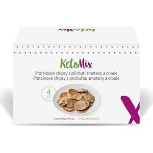 KETOMIX Proteínové chipsy s príchuťou smotany a cibule (4 porcie)