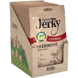 Jihočeské Jerky Zverinové s korením 20 ks