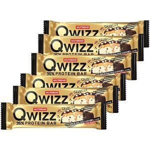 Nutrend QWIZZ Protein Bar, 6 × 60 g, slaný karamel