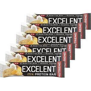 Nutrend EXCELENT protein bar, 6 × 85 g, ananás s kokosom