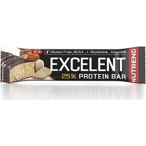 Nutrend EXCELENT protein bar, 85 g, marcipán s mandľami