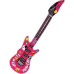 Funnyfashn Nafukovacia gitara hippie – hipís – 60. roky – 105 cm