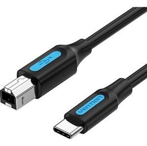 Vention USB-C 2.0 to USB-B Printer 2A Cable 0,5 m Black