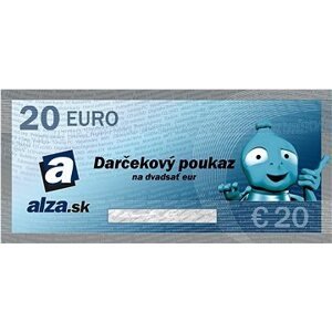 Elektronický darčekový poukaz Alza.sk na nákup tovaru v hodnote 20 €